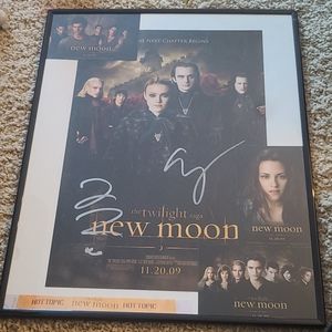 New Moon *AUTOGRAPHED* Framed Movie Poster